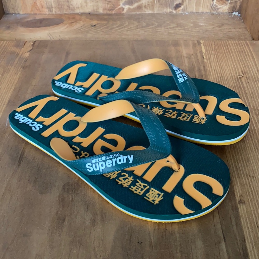 SUPERDRY Scuba Grit Flip Flop MEDIUM EXCELLENT